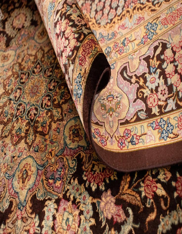 Detail image of  3' 4 x 5' Ghom Silk Rug