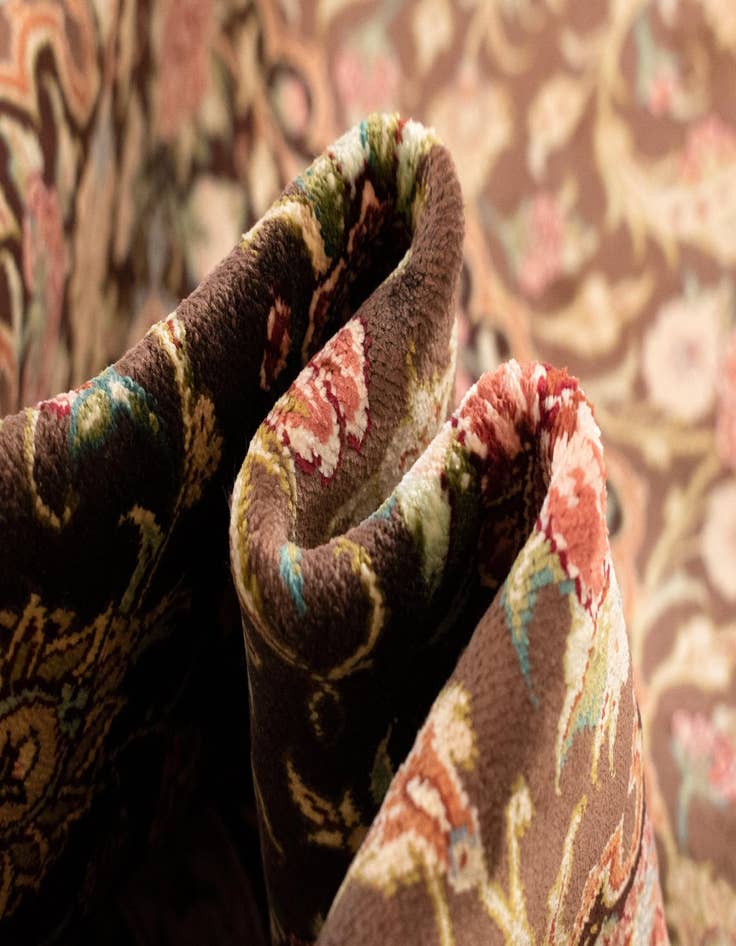 Detail image of  2' 7 x 3' 11 Ghom Silk Rug