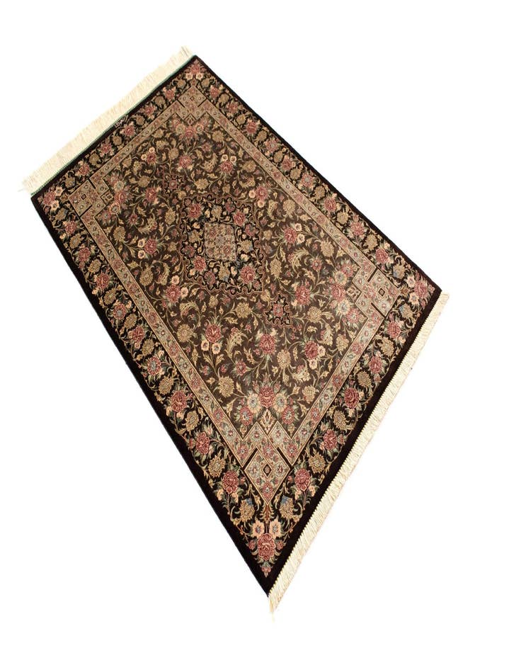 Detail image of  2' 7 x 3' 11 Ghom Silk Rug