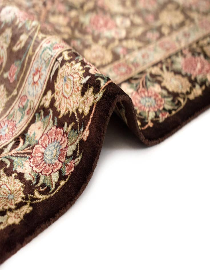 Detail image of  2' 7 x 3' 11 Ghom Silk Rug