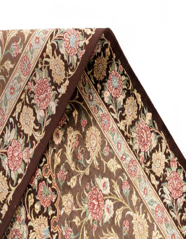 Detail image of  2' 7 x 3' 11 Ghom Silk Rug