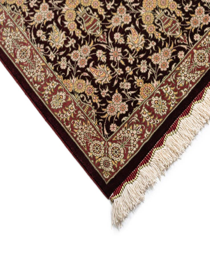 Detail image of  1' 10 x 2' 9 Ghom Silk Rug