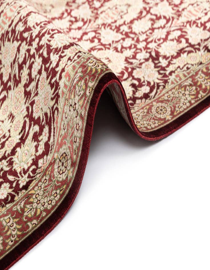 Detail image of  1' 10 x 2' 9 Ghom Silk Rug