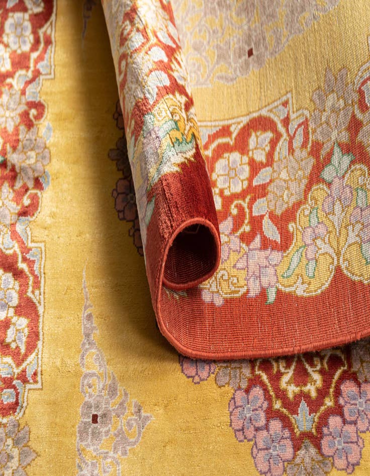 Detail image of  1' 11 x 2' 11 Ghom Silk Rug