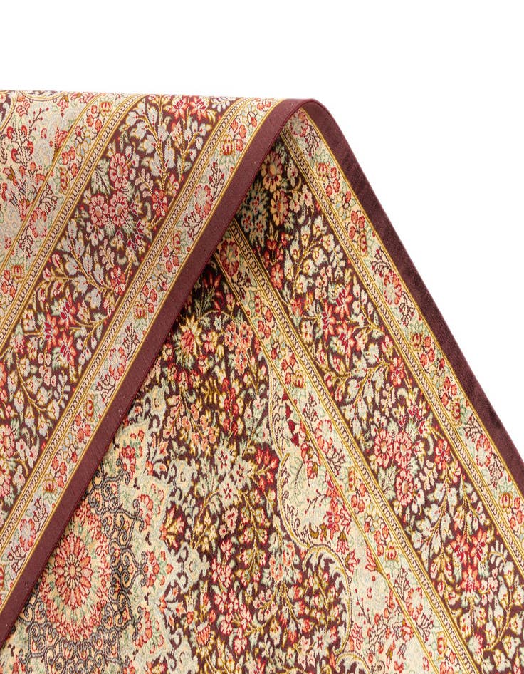 Detail image of  3' 3 x 5' Ghom Silk Rug