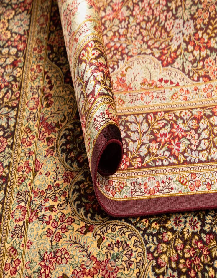 Detail image of  3' 3 x 5' Ghom Silk Rug