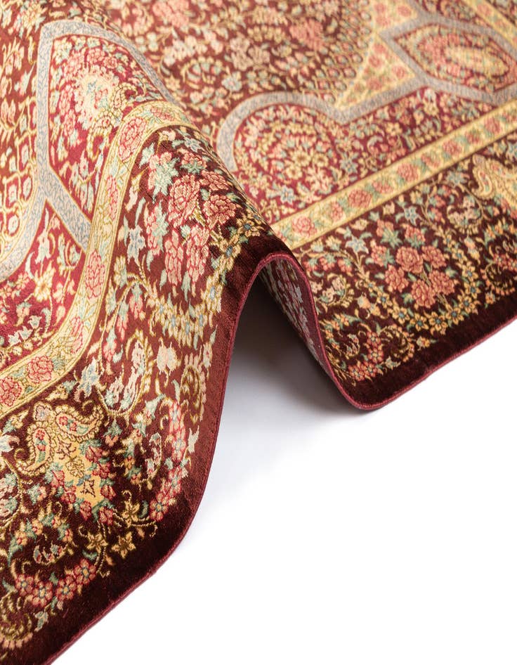 Detail image of  3' 3 x 5' 1 Ghom Silk Rug