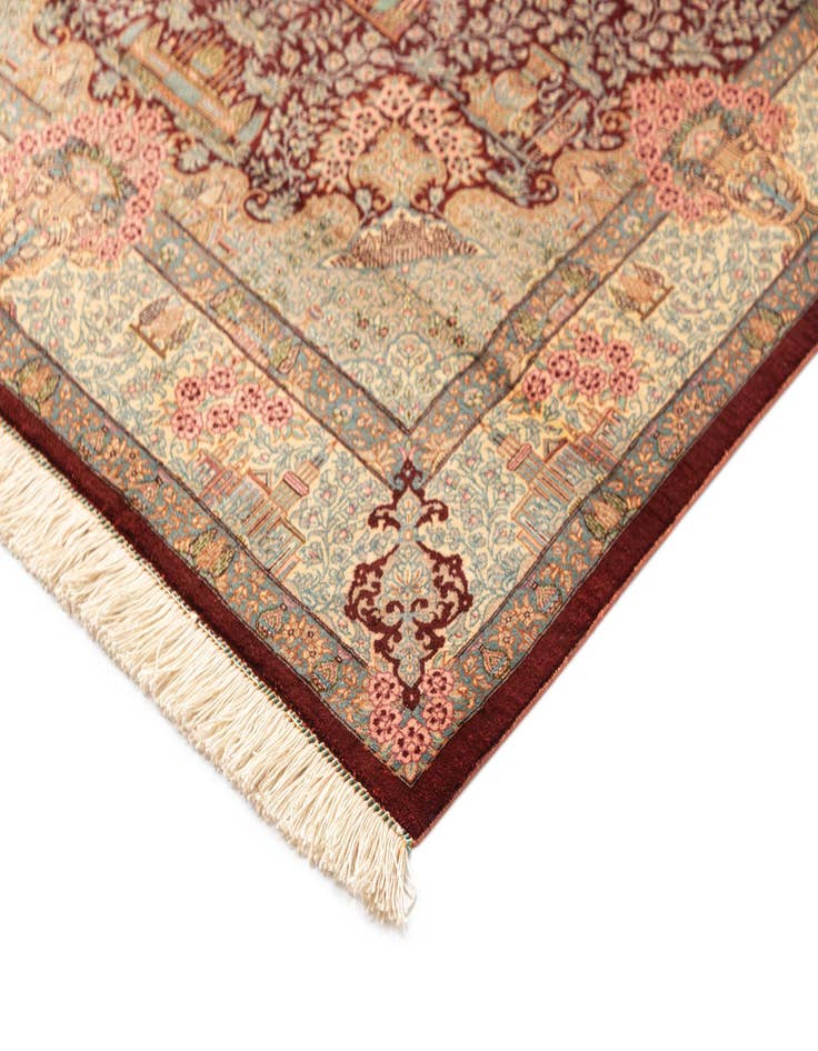 Detail image of  3' 3 x 5' 1 Ghom Silk Rug