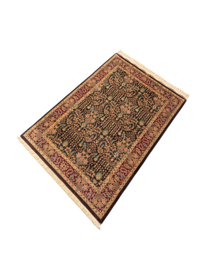 Detail image of  3' 2 x 4' 10 Ghom Silk Rug