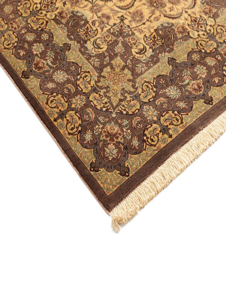 Detail image of  3' 4 x 5' 1 Ghom Silk Rug