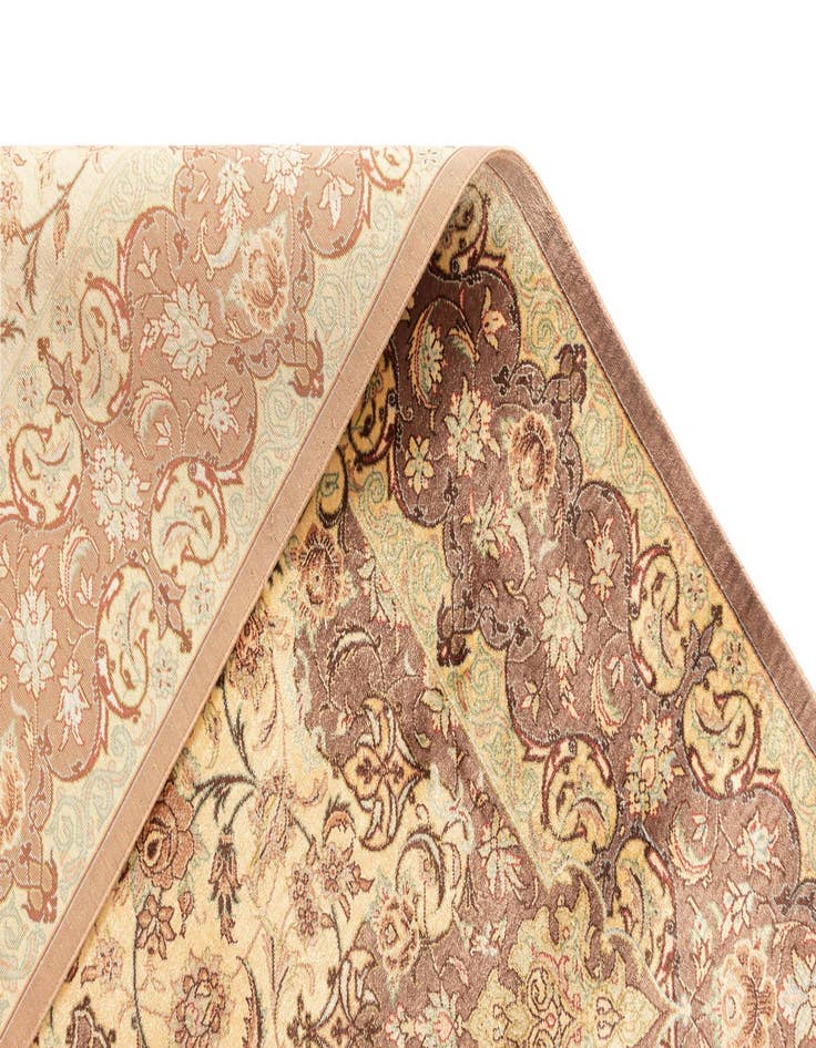 Detail image of  3' 4 x 5' 1 Ghom Silk Rug