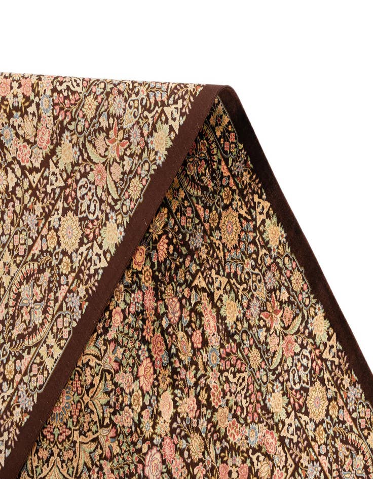 Detail image of  3' 4 x 5' Ghom Silk Rug