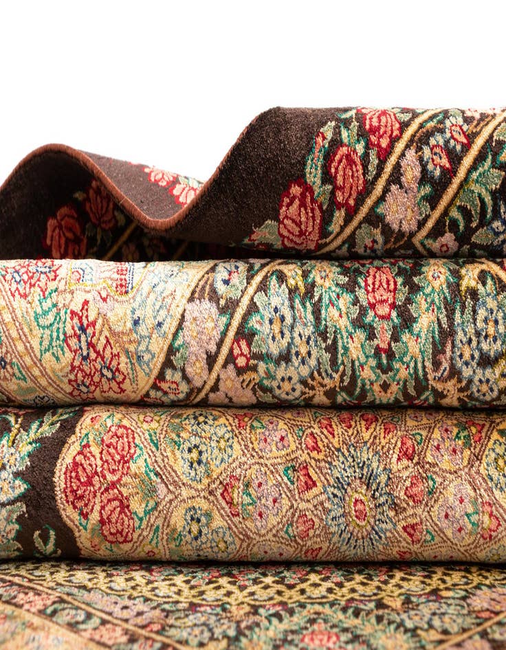 Detail image of  3' 4 x 5' 1 Ghom Silk Rug