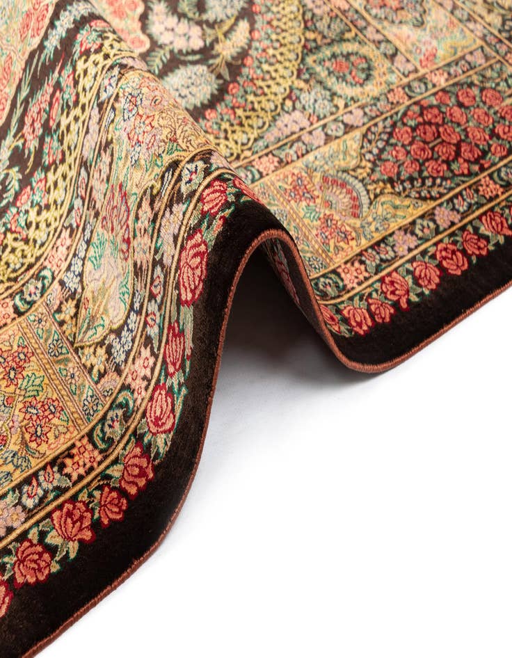 Detail image of  3' 4 x 5' 1 Ghom Silk Rug