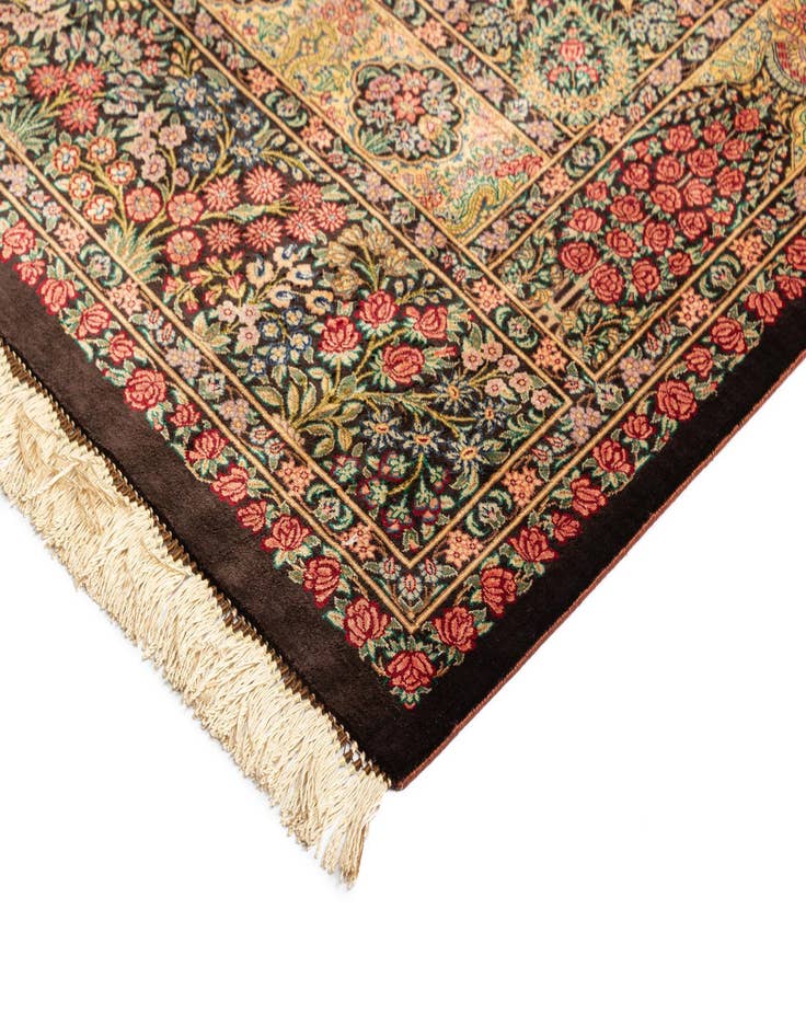 Detail image of  3' 4 x 5' 1 Ghom Silk Rug