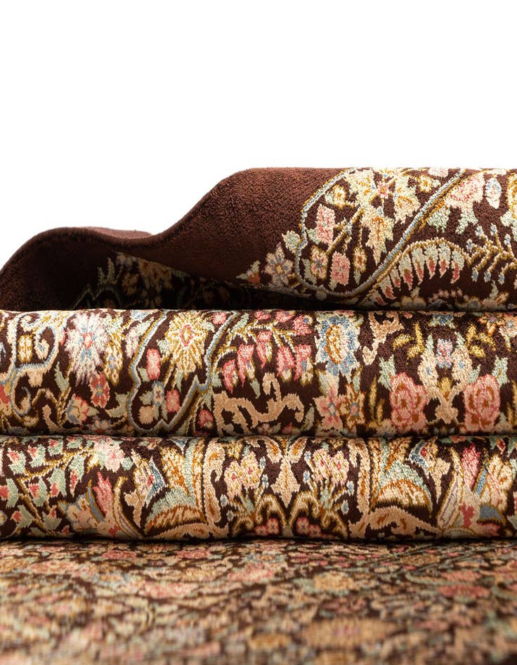 Detail image of  3' 4 x 5' 1 Ghom Silk Rug