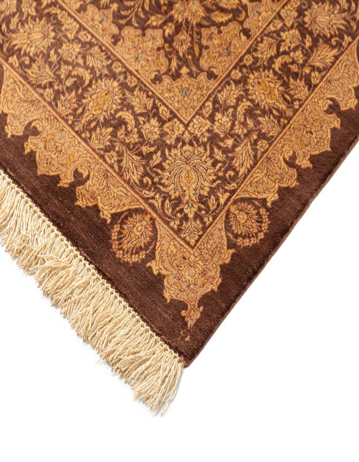 Detail image of  3' 4 x 5' 1 Ghom Silk Rug