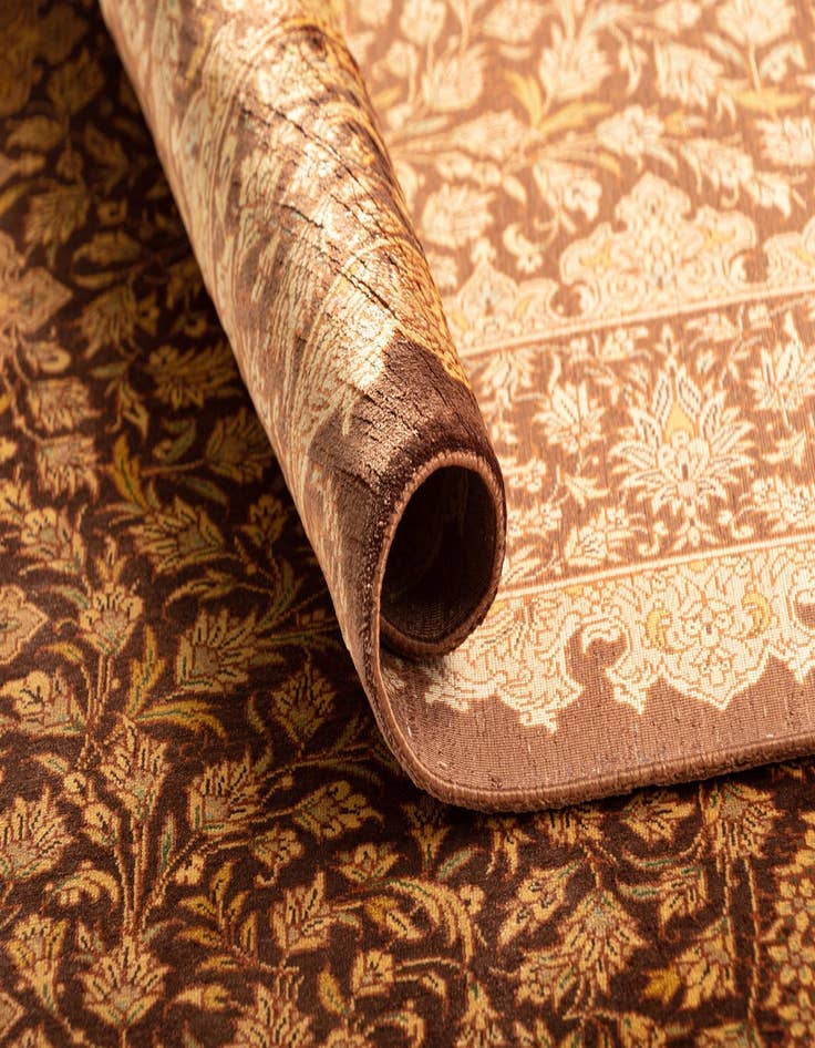 Detail image of  3' 4 x 5' 1 Ghom Silk Rug