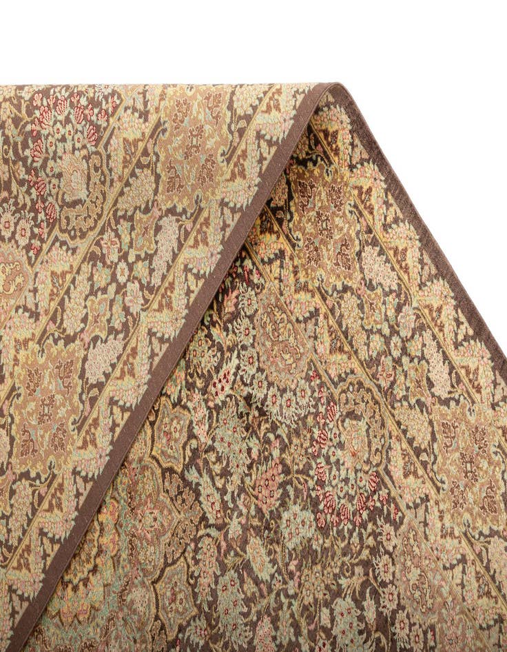 Detail image of  3' 3 x 4' 11 Ghom Silk Rug