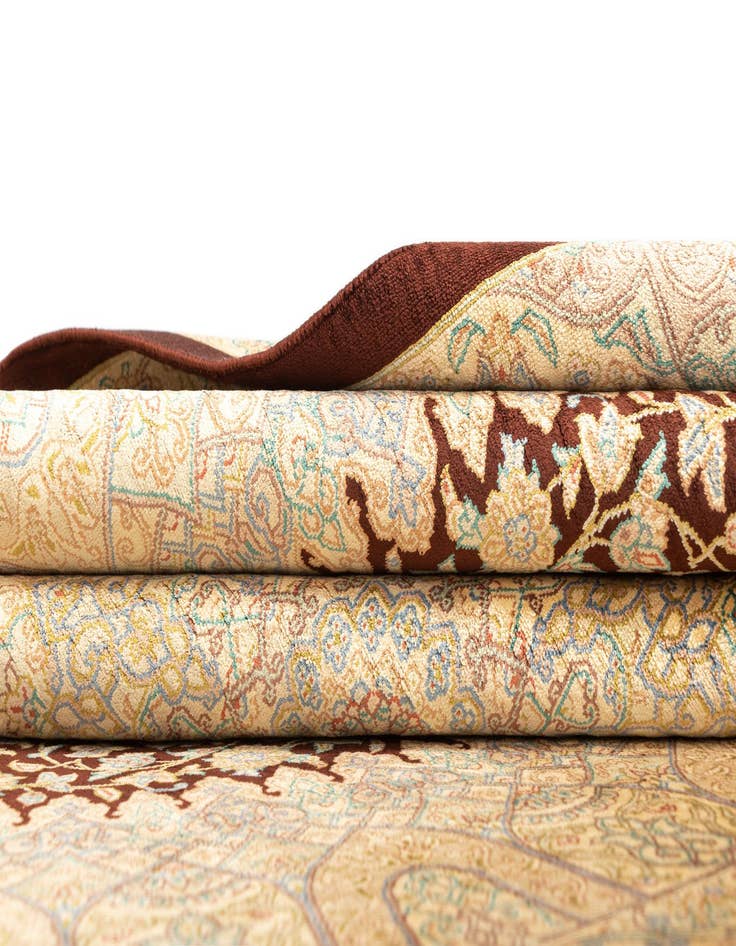 Detail image of  3' 4 x 5' 1 Ghom Silk Rug