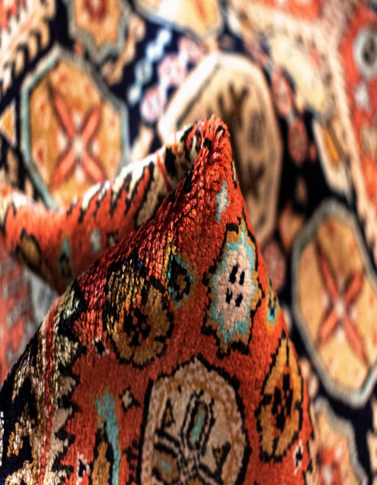 Detail image of  1' 10 x 2' 8 Ghom Silk Rug