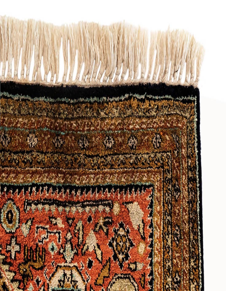 Detail image of  1' 10 x 2' 8 Ghom Silk Rug