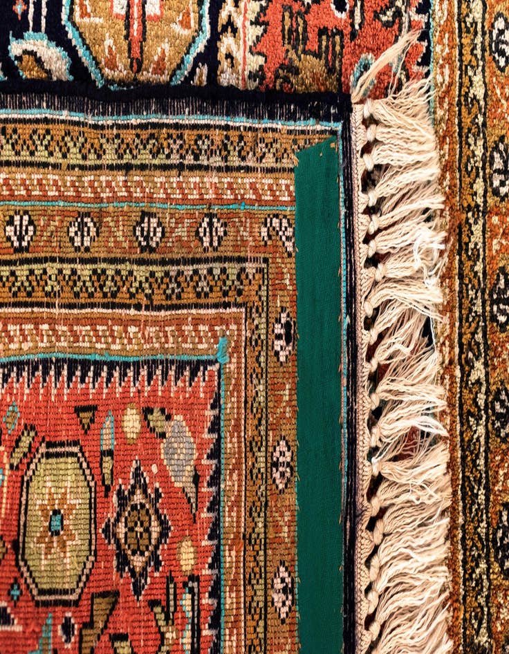 Detail image of  1' 10 x 2' 8 Ghom Silk Rug