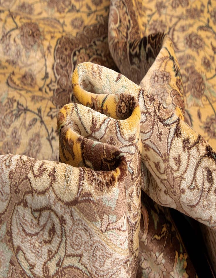 Detail image of  3' 3 x 5' Ghom Silk Rug