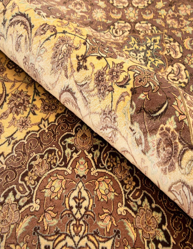 Detail image of  3' 3 x 5' Ghom Silk Rug