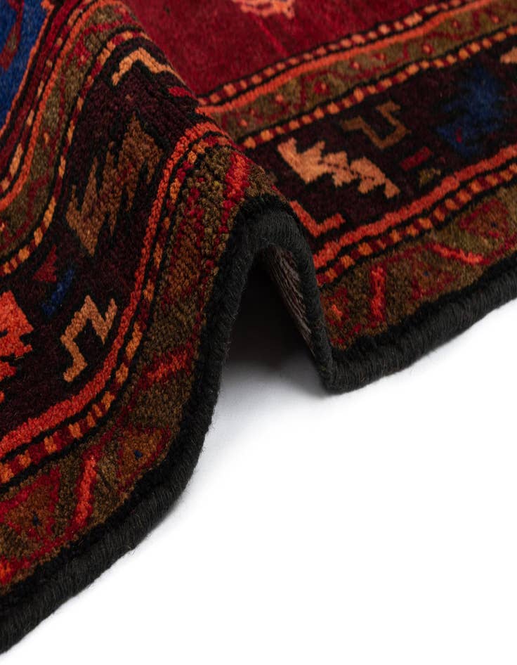 Detail image of  4' 1 x 7' 6 Hamedan Wool Rug