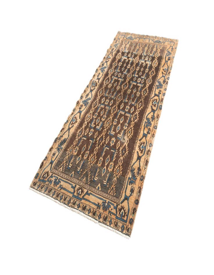 Detail image of  4' 2 x 9' 3 Hamedan Rug