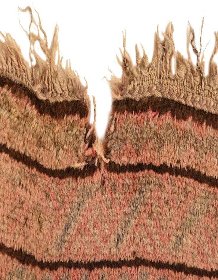 Detail image of  4' 2 x 6' 4  Hand Knotted Hamedan Persian Wool Rug