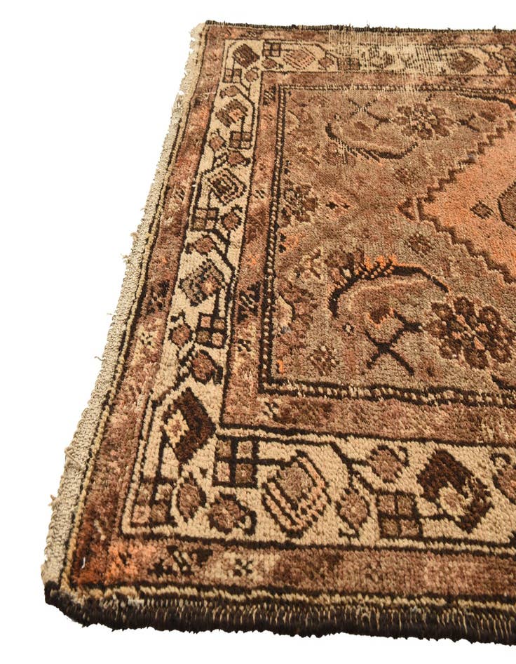 Detail image of  3' 4 x 5' 7  Hand Knotted Hamedan Persian Wool Rug