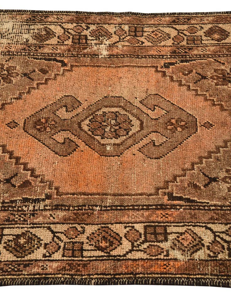 Detail image of  3' 4 x 5' 7  Hand Knotted Hamedan Persian Wool Rug