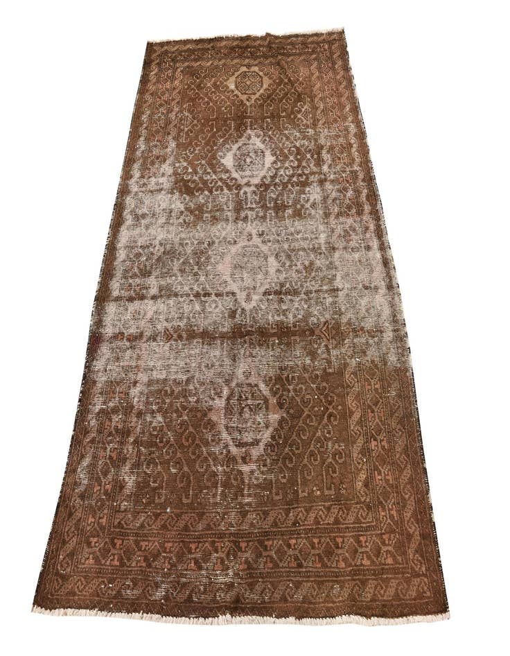 Detail image of  4' 4 x 6' 9  Hand Knotted Hamedan Persian Wool Rug