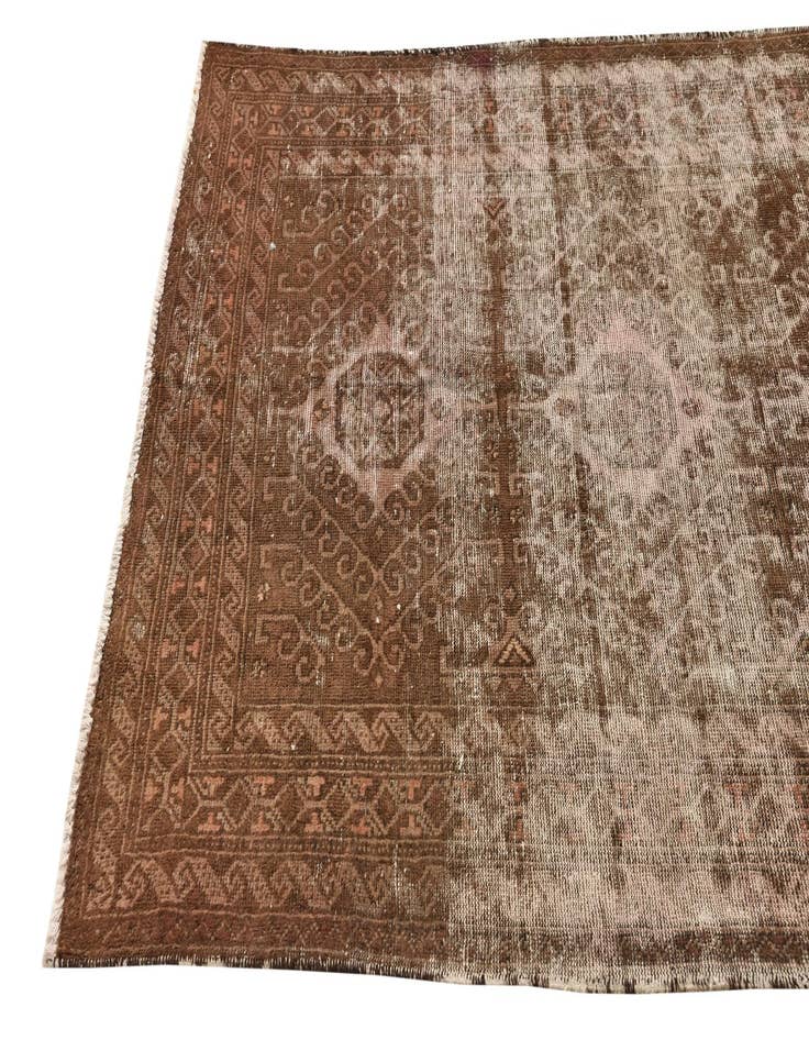 Detail image of  4' 4 x 6' 9  Hand Knotted Hamedan Persian Wool Rug