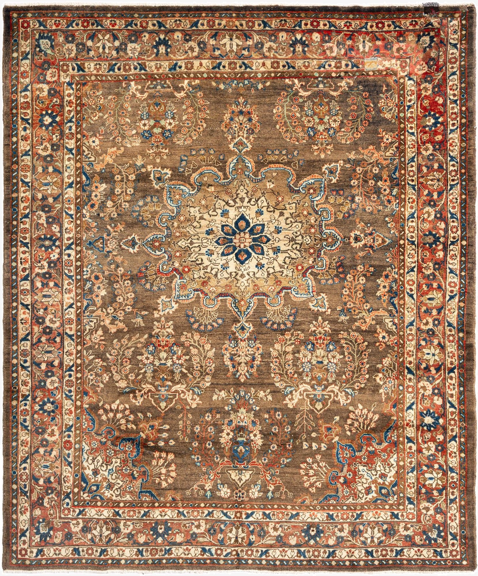 7' 2 x 8' 10 Hamedan Wool Rug