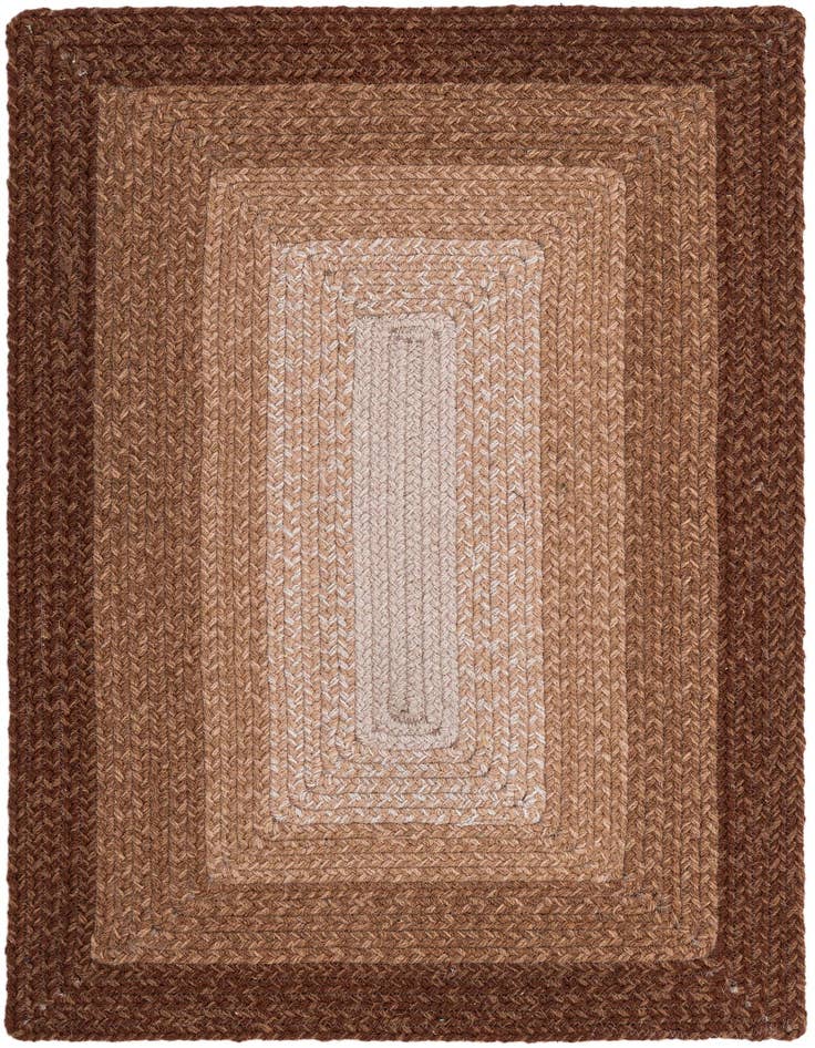 Detail image of  2' x 3' 1  Hand Hand Braided Wool Rug