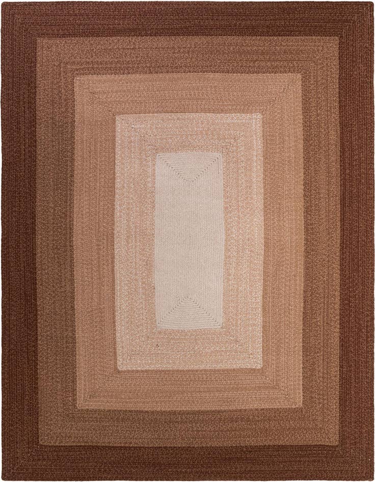 Detail image of  7' 10 x 10'  Hand Hand Braided Wool Rug