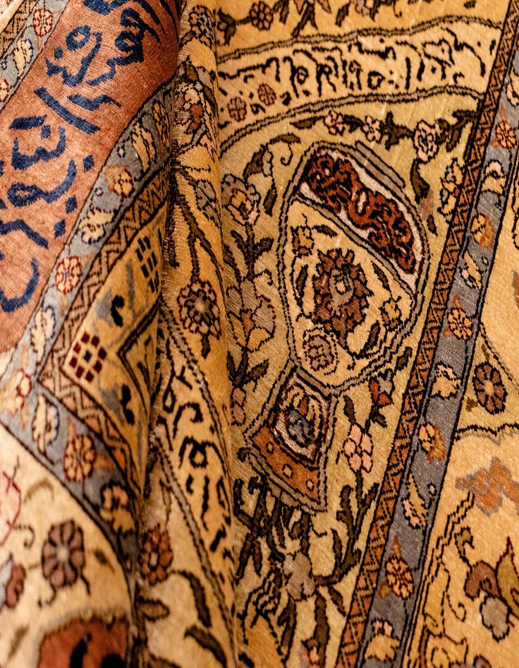 Detail image of  2' 11 x 4' 4 Hereke Silk Rug