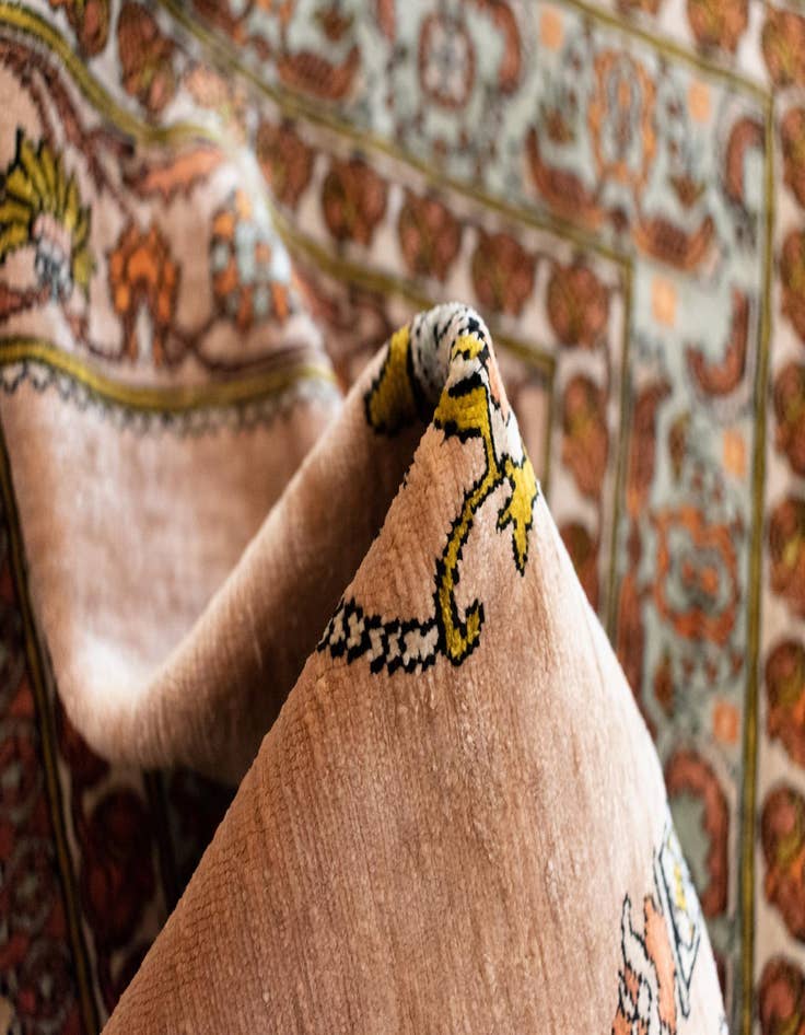 Detail image of  1' 9 x 2' 7 Hereke Silk Rug