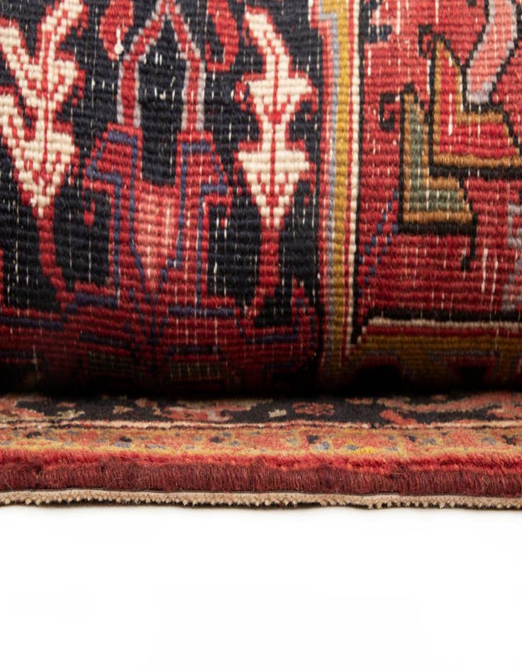 Detail image of  8' 8 x 11' 1  Hand Knotted Heriz Persian Wool Rug