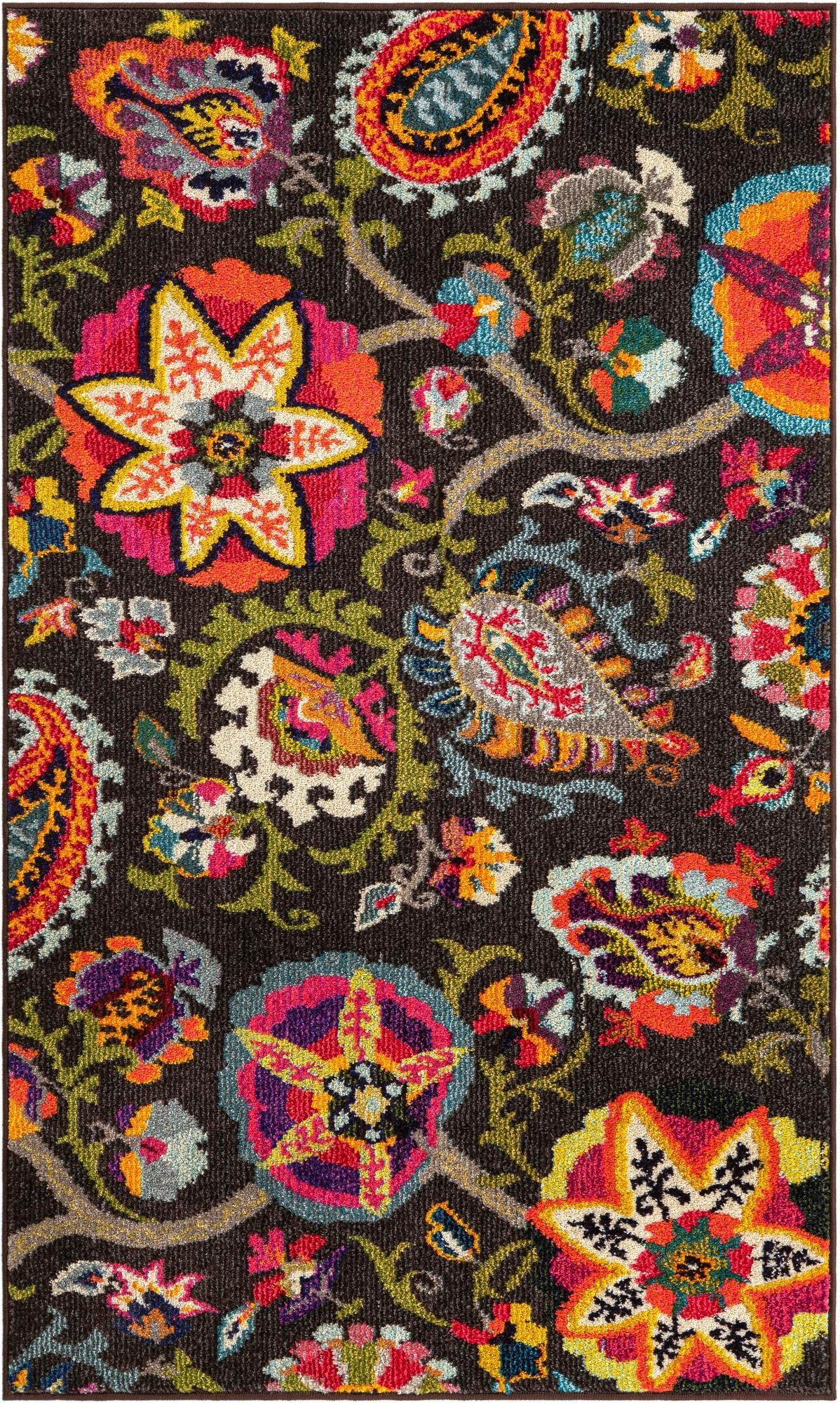 Primary image  3' 3 x 5' 3  Washable Hyacinth Rug