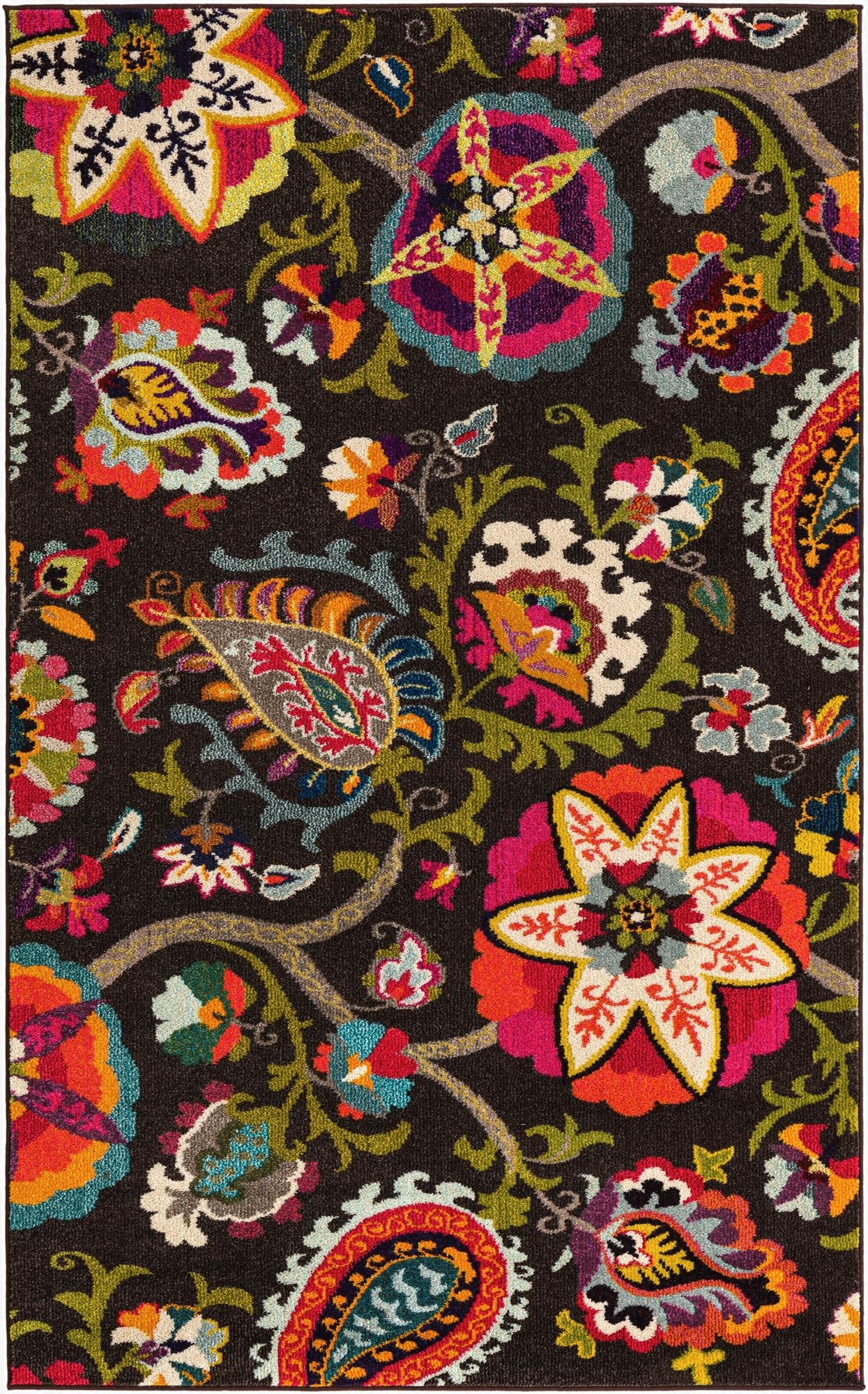  5' x 8'  Washable Hyacinth Rug