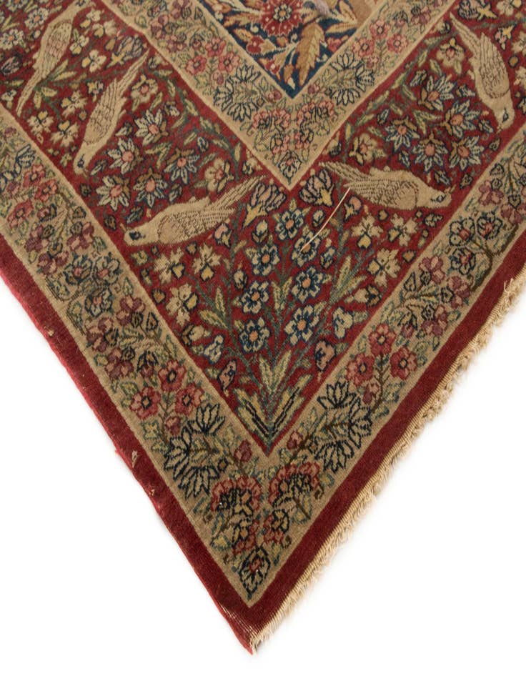 Detail image of  4' 7 x 7' 4  Hand Knotted Isfahan Persian Wool Rug