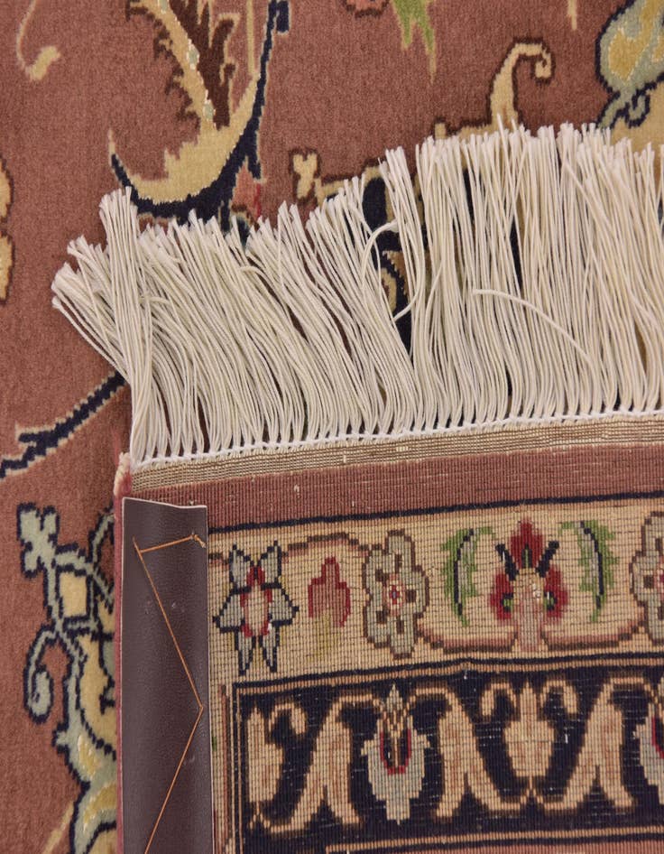 Detail image of  6' 7 x 10'  Hand Knotted Isfahan Persian Rug