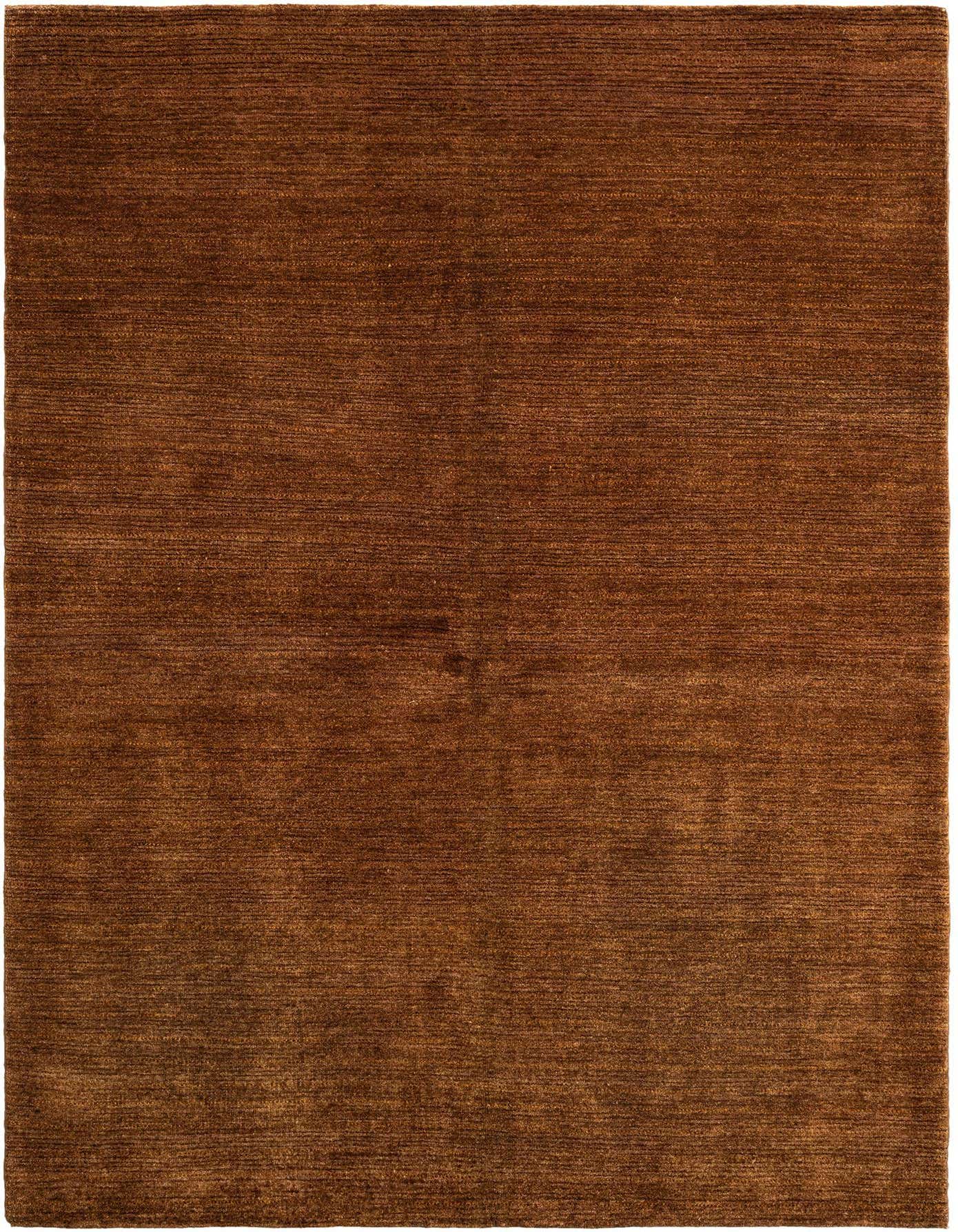 A 5x8 rectangular Juma Persian rug in rich brown tones, handmade from 100% wool with a medium pile.