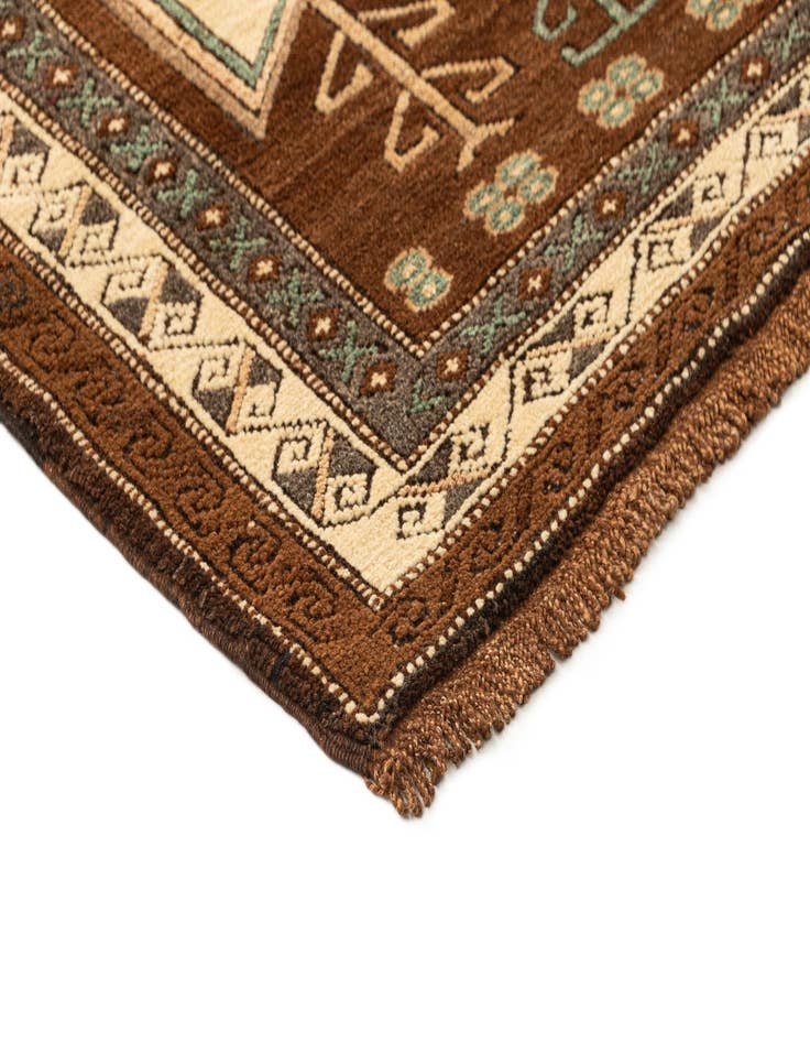 Detail image of  5' x 6' 9  Hand Knotted Kars Wool Rug