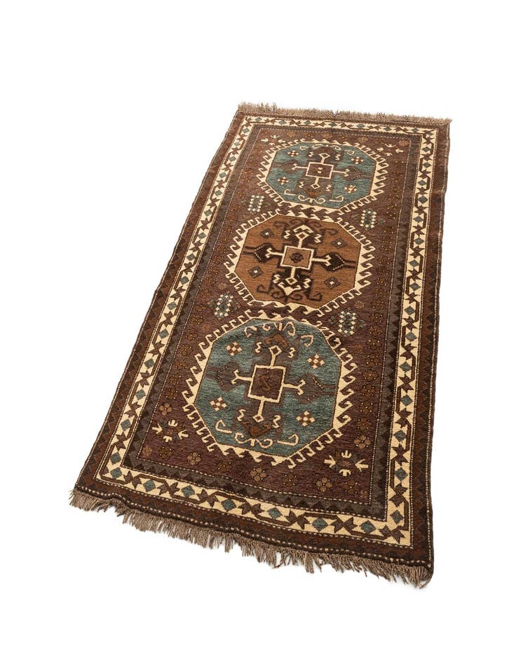 Detail image of  4' 6 x 6' 7  Hand Knotted Kars Wool Rug