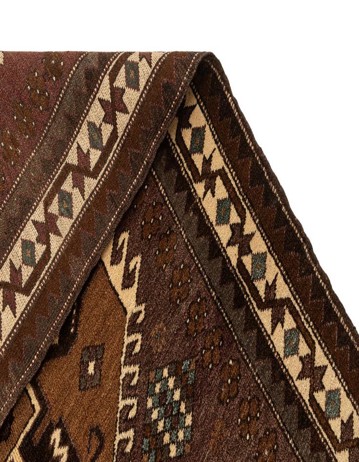 Detail image of  4' 6 x 6' 7  Hand Knotted Kars Wool Rug